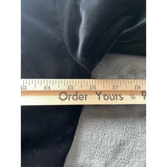 FRAME Blouse Womens Small Black velvet sweetheart neck Exposed Zipper Party Chic - Picture 12 of 13